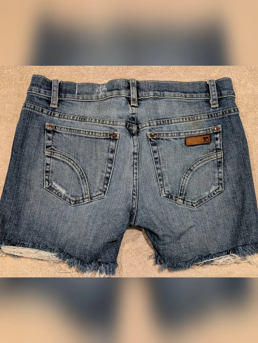 $17 Joe’s Jeans Size 28/6 Distressed Cut Off Denim Bermuda Shorts EUC